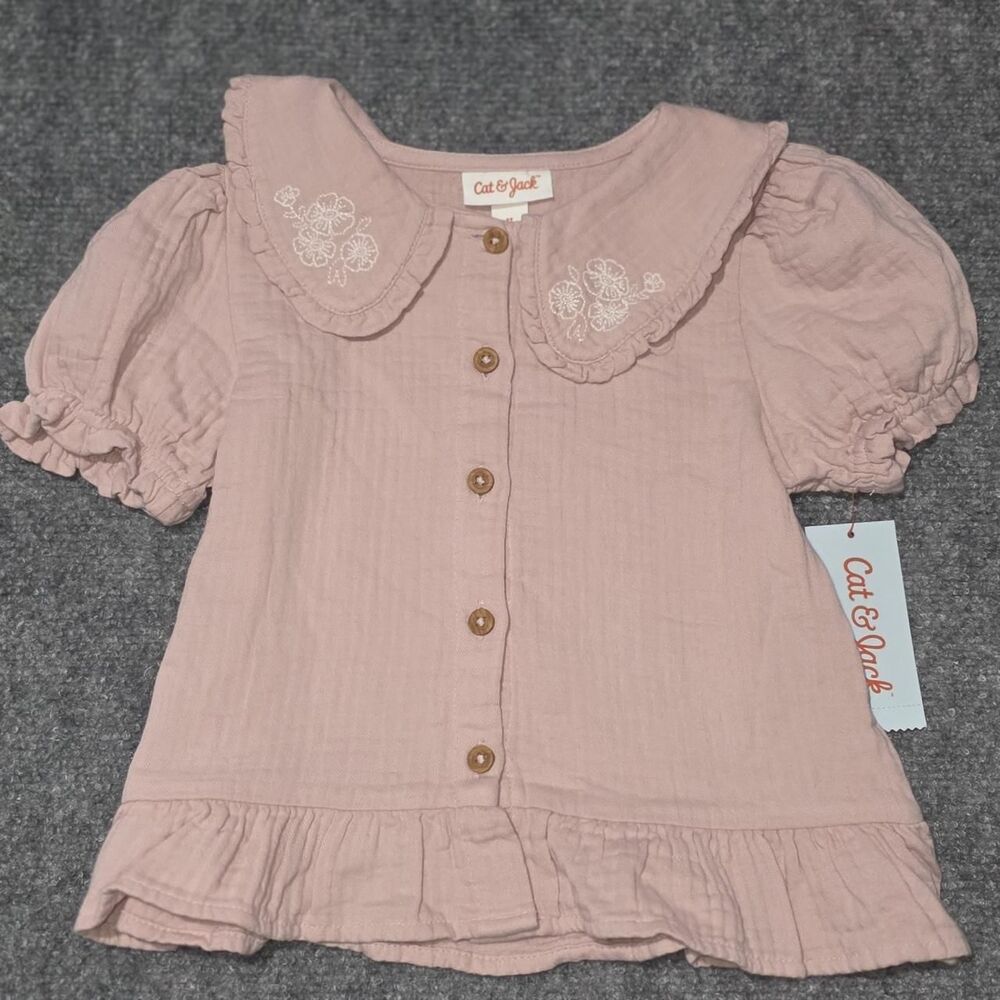 Cat-jack Girls Pink Blouse